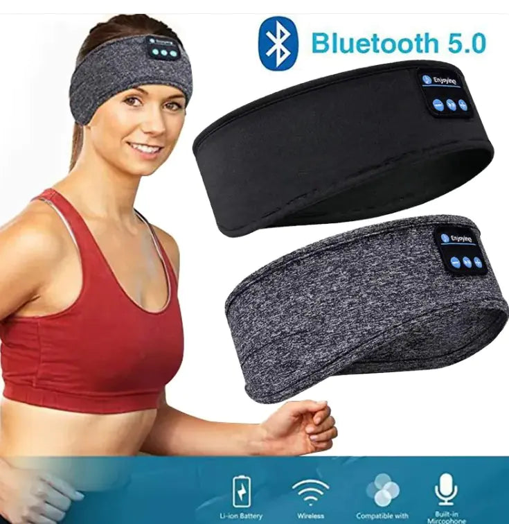 Bluetooth Headband Sleep Eye Mask - 3-in-1 Wireless Music & Sleep Solution