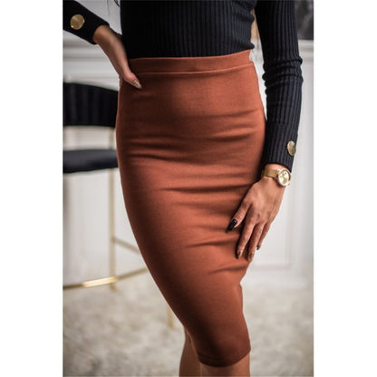 Elegant High-Waist Skinny Skirt for Women