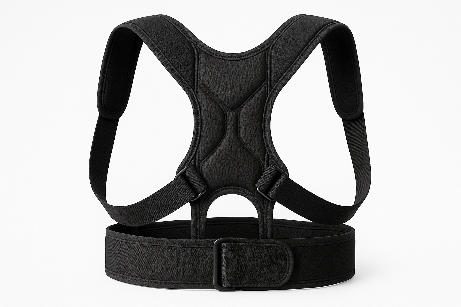 corrector de espalda color negro 